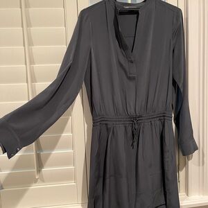 Vince Charcoal Long Sleeve Dress